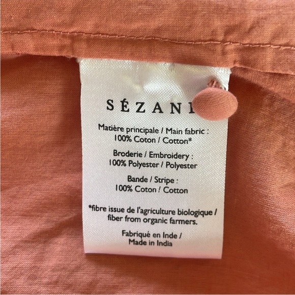Sezane Irene Embroidered Cotton Blouse - Picture 6 of 7